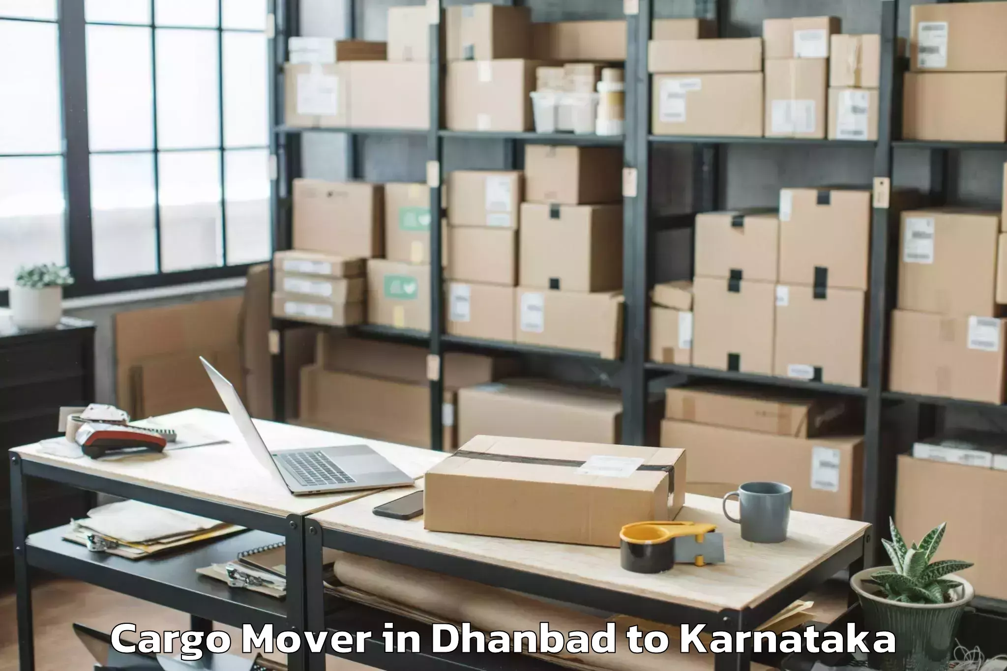 Top Dhanbad to Srinivaspur Cargo Mover Available